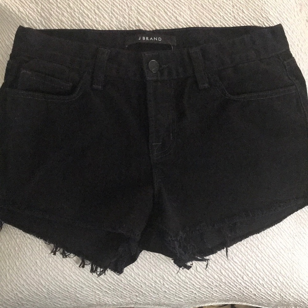 J Brand never been worn black cut off denim shorts
